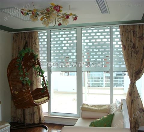 上海奥晶采光型防盗窗、铝合金采光百叶窗、电动卷帘窗